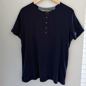 Lauren Ralph Lauren Button T-Shirt 1X
